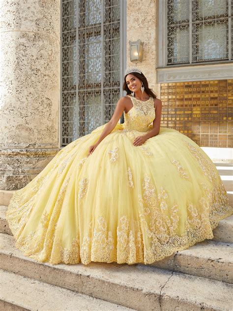 French Novelty House Of Wu Sequin Lace Quinceanera Dress