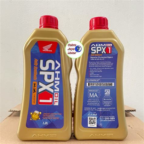 Jual Oli AHM Oil SPX 1 10W 30 1 2L Fully Synthetic Shopee Indonesia