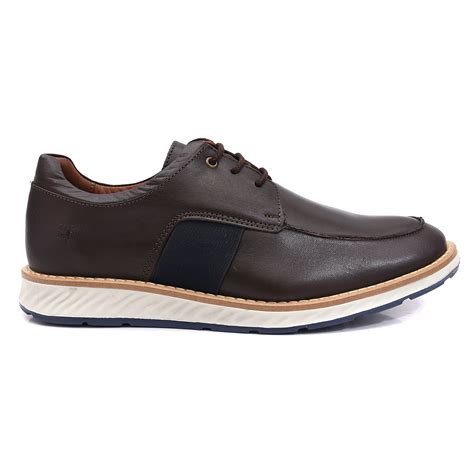 Sapato Masculino Derby El Stico Em Couro Leg Timo Caf Rota Shoes