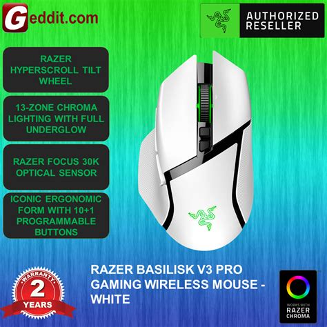 Razer Basilisk V3 Pro Customizable Wireless Gaming Mouse With Razer