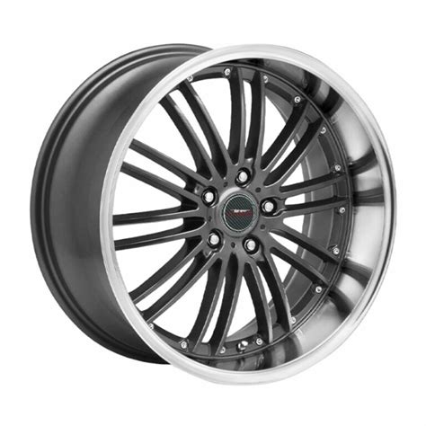 17 A Line Razor 4 100 Gunmetal Machine Lip Alloy Wheels Wheels