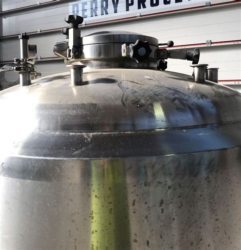 Used 1 500 Litre Stainless Steel Vertical Jacketed Tank 1200mm Dia X