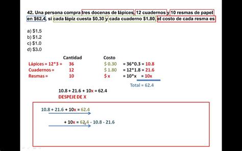 Problemas Propuestos Examen Snna Matemáticas 42 Ejercicio 2 De