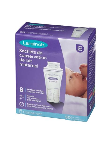 Sachets De Conservation Lansinoh Pour Lait Maternel Unit S Au Maroc