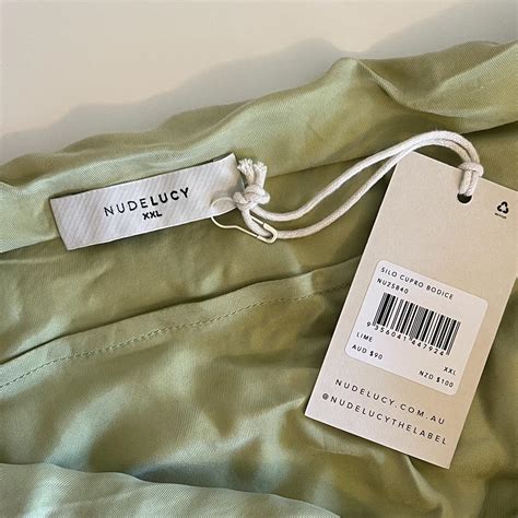 Nude Lucy Silo Cupro Bodice In Lime Size XXL Depop