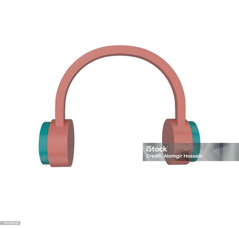 Minimal 3d Illustration Headphone Icon Wireless Earphones 3d Render