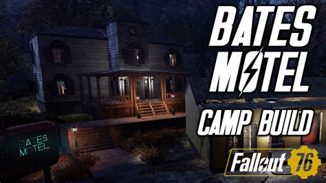 Halloween Bates Motel Fallout 76 Camp Build Youtube