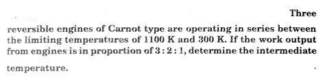 Solved Three Reversible Engines Of Carnot Type Are Operating Chegg