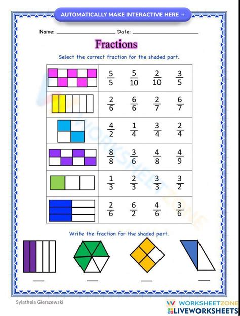 Free Fraction Worksheet Online Download Free Fraction Worksheet Online