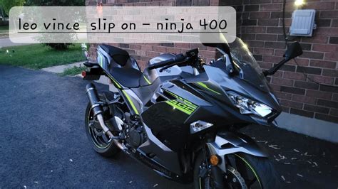 How To Install Leo Vince GP Corsa Evo On Ninja 400 YouTube