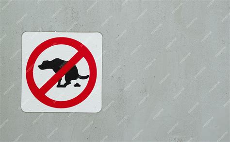 Premium Photo No Dog Poop Or Pet Excrement Allowed Symbol And