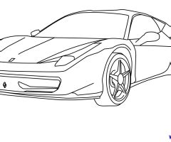 Coloriage Ferrari FF à imprimer et colorier