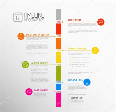 Timeline report template Stock Vector Image by ©orson #119803828