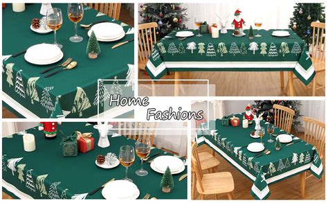 Amazon Roygrow Square Christmas Tablecloth X Inch Christmas