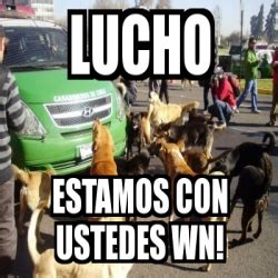 Meme Personalizado Lucho Estamos Con Ustedes Wn