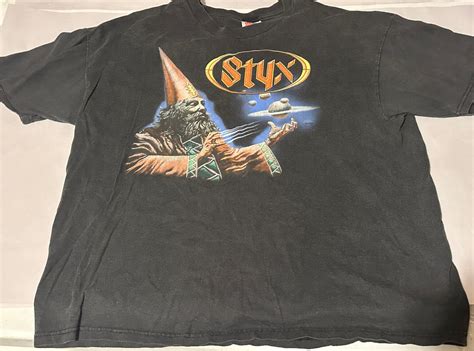 Vintage Styx Man Of Miracles Tour T Shirt Size L Gem