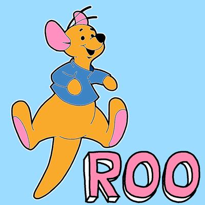 How to Draw Roo from Winnie The Pooh with Easy Step by Step Drawing Tutorial – How to Draw Step ...