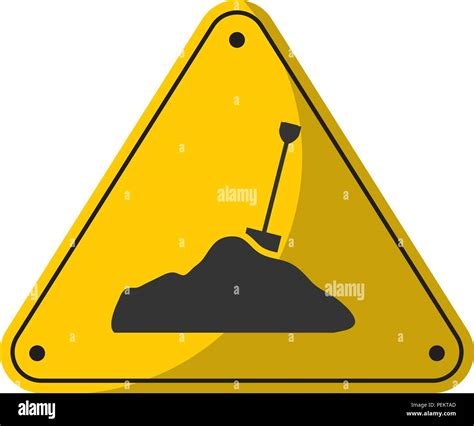 caution work on the road construction notice Stock Vector Image & Art - Alamy