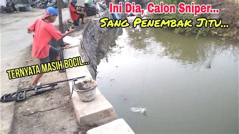 Ini Dia Bocil Sang Penembak Jitu Nembak Ikan Pakai Senapan Paser