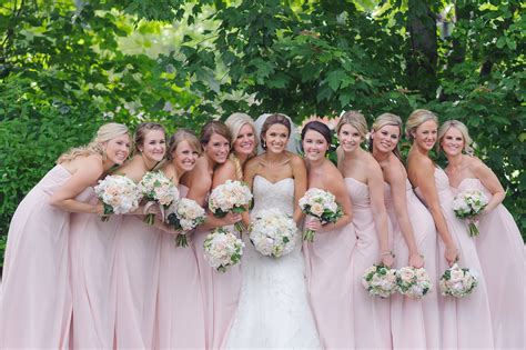 Light Pink Bridesmaid Dresses