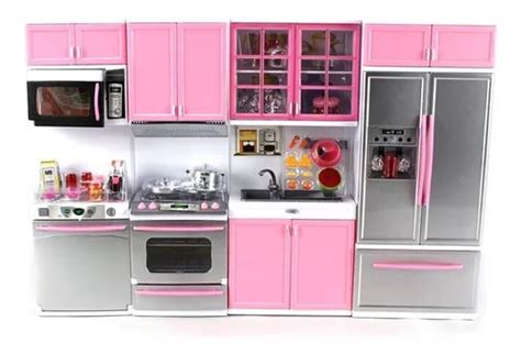 Cocina Completa Para Barbie Luz Y Sonido 4 Módulos Oferta Envío Gratis