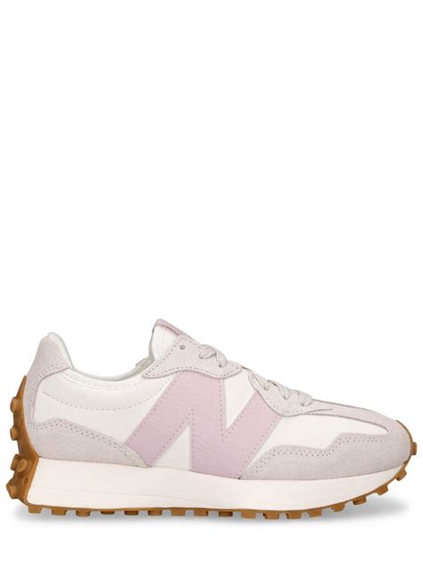 New Balance 327 Trainers In White And Pink Lyst