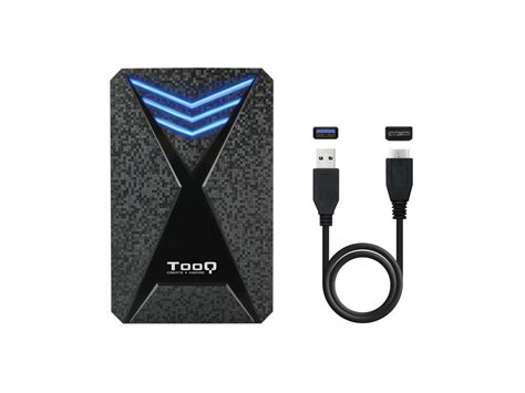 Tooq Tqe 2550Bl Caixa para Discos Rígidos Compartimento Hdd Ssd Preto 2