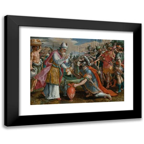 Maerten De Vos 18x14 Black Modern Framed Museum Art Print Titled