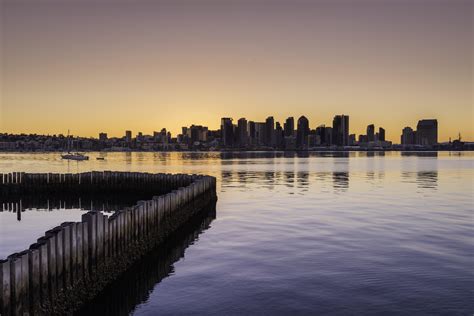 Sunrise from Harbor Island : r/sandiego