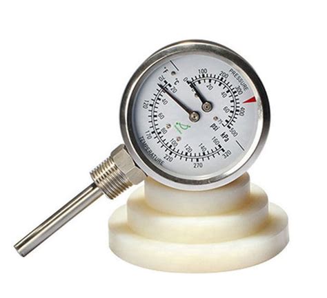 Dial Pressure Gauge And Thermometer WHT 7S Shanghai QualityWell