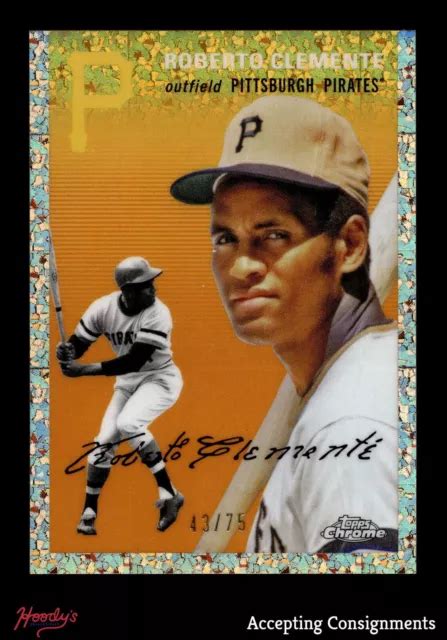 Topps Chrome Platine Or Rose Mini R Fracteur Diamant Roberto