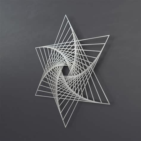 Merkaba Vortex 3d Metal Wall Art Arte And Metal Touch Of Modern