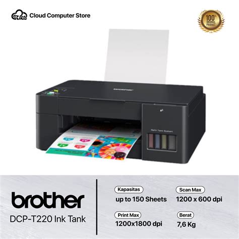 Jual Printer Brother DCP T220 Ink Tank Print Scan Copy Shopee Indonesia