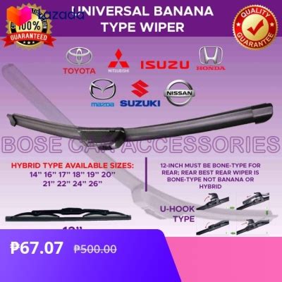 Beam Banana Type Wiper Universal Windshield Wiper Blade Class A