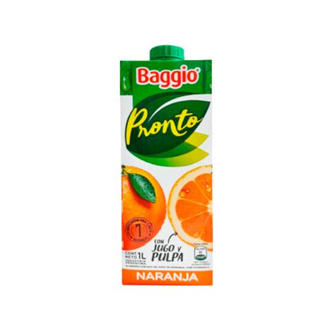 Jugo De Frutas Baggio Pronto Naranja X L Sin Tacc Supercarrito