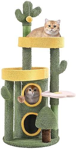 Amazon Yaheetech Cactus Cat Tree For Indoor Cats 48 5in Cat