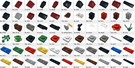 Lego Spare Parts Catalogue