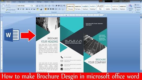 How To Create Brochure In Ms Word Printable Templates Your Go To