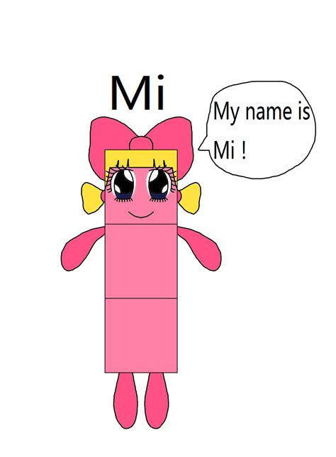 Numberblocks Mi Female By Vinaxiuzhen On Deviantart