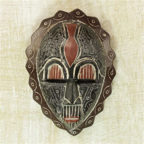 Novica Anigye Ghanaian Sese Wood Wall Mask Greatergood African Masks Wall Mask African Artwork