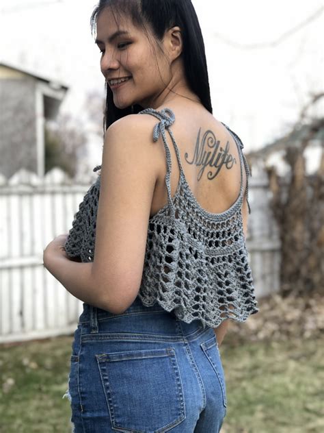 Lace Shell Crocheted Tank Top Pattern Knitcroaddict