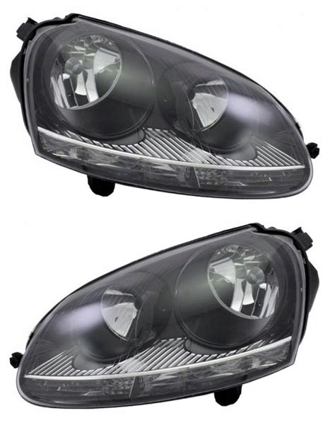 Vw Golf V Jetta Reflektor Lampa Prz D Lewa Prawa Zestaw