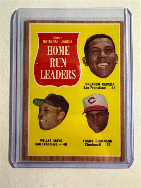 K Topps Nl Home Run Leaders Orlando Cepeda Willie Mays