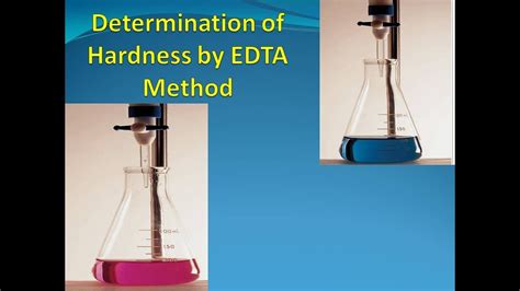 Determination Of Hardness Of Water By EDTA Method Standardization Of