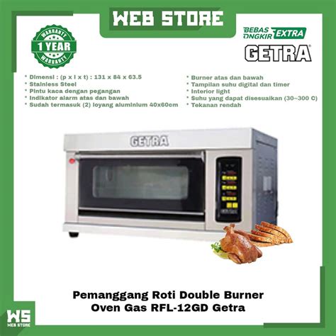 Jual Oven Gas Pemanggang Roti Gas Baking Oven Deck Tray Rfl Gd