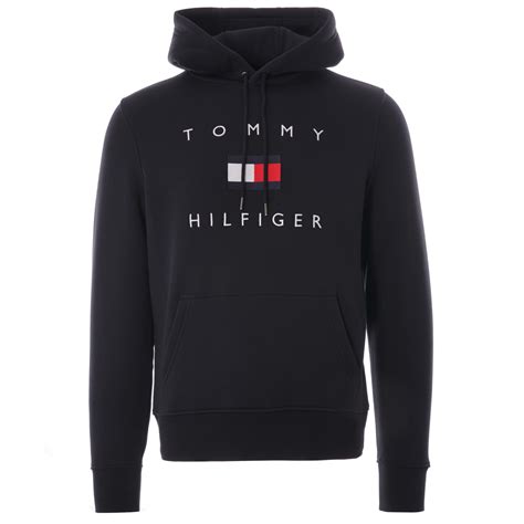 Tommy Hilfiger Flag Hoodie Desert Sky At Dandy Fellow