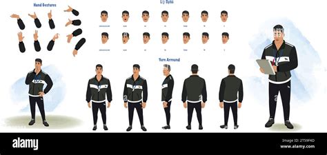 A Male Trainer Pt Teacher Model Sheet Teacher Creation Set Trainer