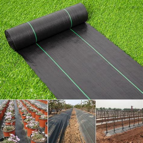 Weed Barrier Landscape Fabric Heavy Duty Woven Weed Blocker Gardening