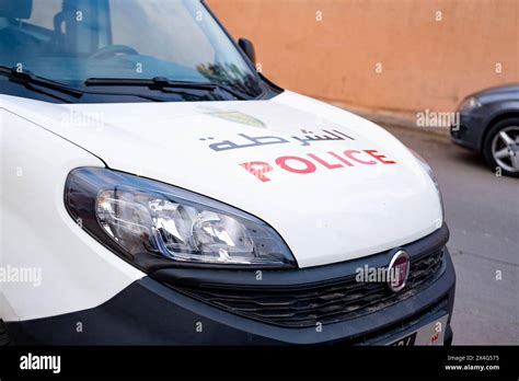 Police Car On Streets Of Marrakech Public Safety In Marrakech