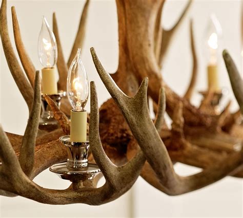 Faux Antler Chandelier | Pottery Barn